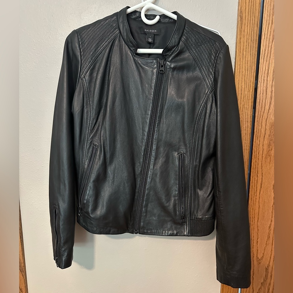 Halogen Women’s leather jacket